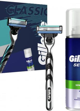 Подарочный набор gillette mach3