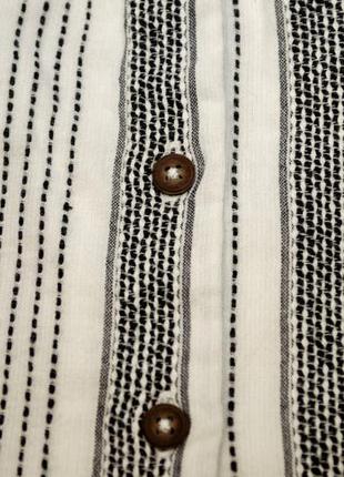 Набор майка и шорты белый в серую полоску с оборочками george6 фото
