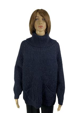 Очень крутой свитер оверсайз с объемной вязкой и красивой спинкой(смотри допфото)