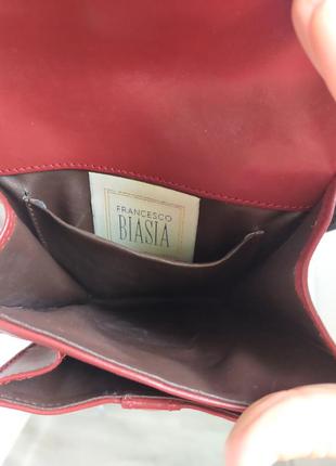 Шкіряна брендовий сумочка francesco biasia , шкіра, 18*15 см4 фото