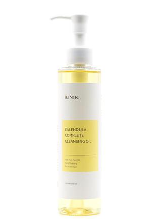 ✨ гідрофільні масло з екстрактом календули iunik calendula complete cleansing oil