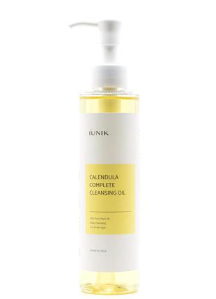 Гідрофільні масло з екстрактом календули iunik calendula complete cleansing oil