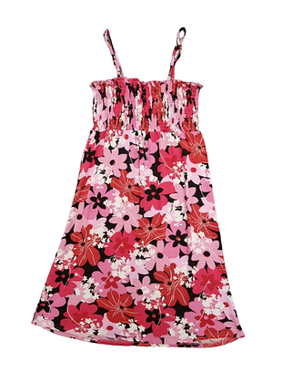 Новое розовое летнее платье / сарафан new look, на бретельках, с цветочным принтом.