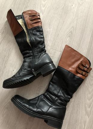 Натуральні шкіряні чоботи