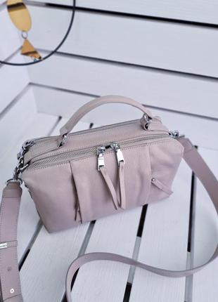 Женская стильная пастельная сумка из натуральной кожи жіноча пастельна крута сумочка із натуральної шкіри3 фото