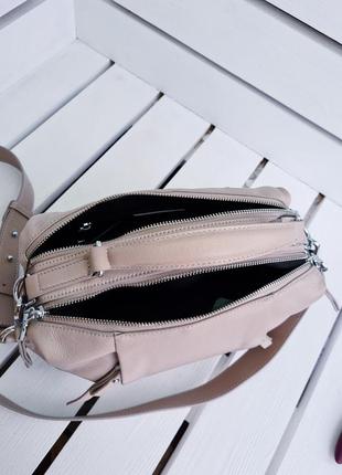 Женская стильная пастельная сумка из натуральной кожи жіноча пастельна крута сумочка із натуральної шкіри6 фото