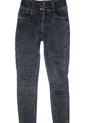 Джинсы утепленные джинсы на флисе р.s (т.64-74, б.92-106, дл.92)1 фото
