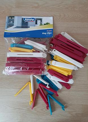 Кліпси затискачі для пакетів з поліетилену, фольги папери