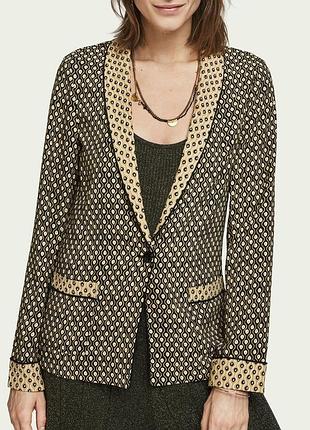 Стильный, модный пиджак в пижамном стиле scotch &amp; soda, амстердам