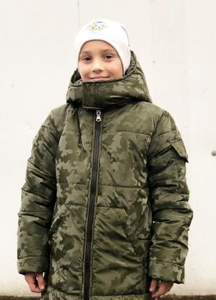 Зимова куртка/пальто для хлопчика2 фото