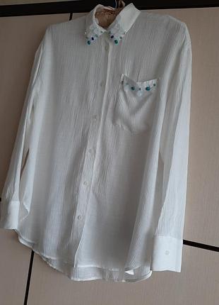 Блуза рубашка 134-140 H&M