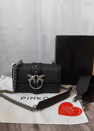 Базовая сумка от pinko love bag черная3 фото