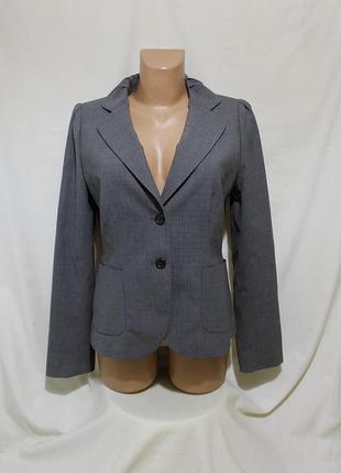 Жакет светло-серый стрейч тонкая шерсть 'banana republic gap' 42-46р