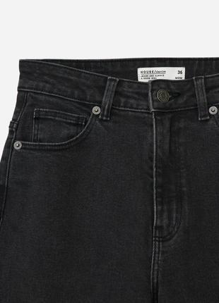 Черные базовые джинсы3 фото