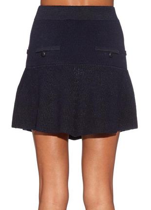 Шерстяная юбка isabel marant huxley merino-wool blend mini3 фото