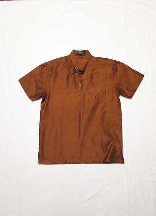 Рубашка бронзового цвета в индийском стиле р м хлопок