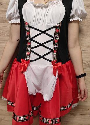 Женское баварское, винтажное платье, платье официантки, m-l