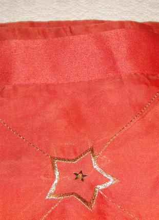 Салфетка новогодняя 79 х 79 см с вышивкой золотом