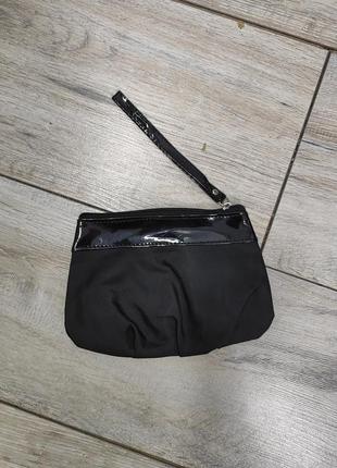 Косметичка черная женская сумочка кошелек органайзер для мелочей сумочка клатч1 фото