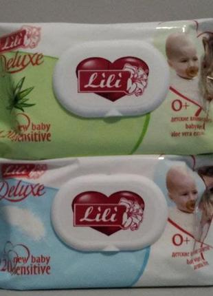 Lili (лілі) 120шт. дитячі вологі серветки/ детские влажные салфетки