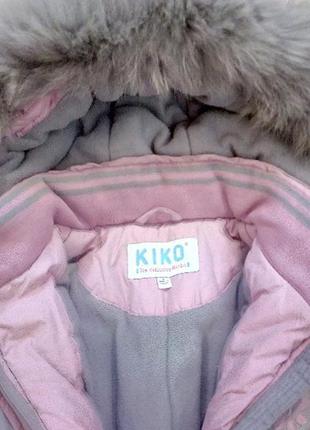 Пальто куртка для девочки фирмы kiko (6-7 лет)2 фото