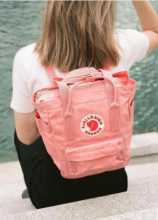 Рюкзак fjallraven kanken totepack mini, шоппер, шоппер, канкен тотепак, сумка, пудра, пудровый, розовый, на подарок новый год, подарок новый год1 фото