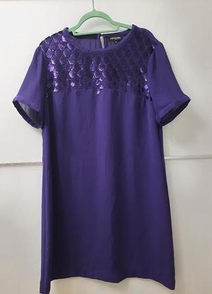 Шикарное нарядное платье шифоновое в паєтках шикарна нарядна сукня шифонова в паєтках
