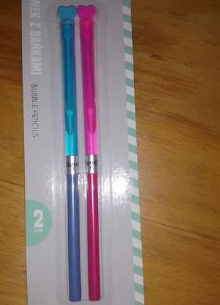 Мыльные пузыри, карандаши с мыльными пузырями 2 шт. bubble pencils
