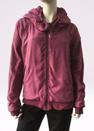 Красивая шелковая двухсторонняя куртка с капюшоном jet set италия