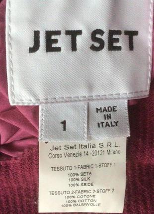 Красивая шелковая двухсторонняя куртка с капюшоном jet set италия10 фото