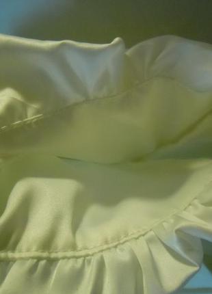 Белая блузка стрейч-атлас(размер 48-50)3 фото