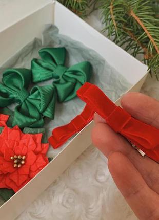 Набір заколочок для перших зачісок. шпильки. бантики. оксамитові бантики