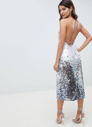 Платье пайетки asos