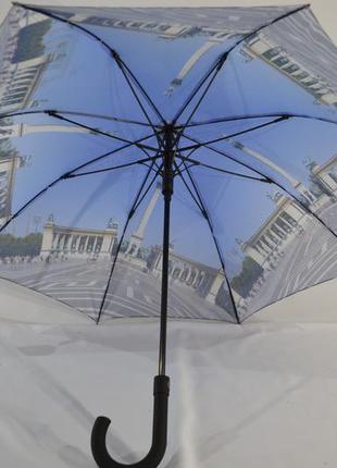 Зонт-трость №вр1011 с фото будапешта от фирмы "feeling rain".5 фото