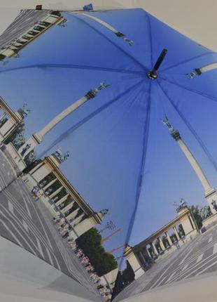 Зонт-трость №вр1011 с фото будапешта от фирмы "feeling rain".1 фото