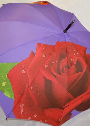 Женский зонт-трость роза  фирмы "susino"2 фото
