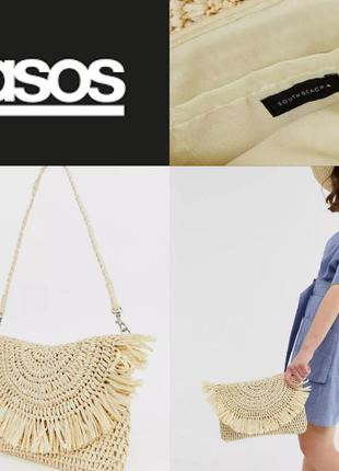 Соломенный клатч asos