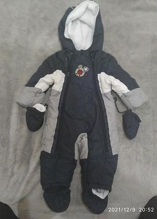Зимовий фірмовий комбінезон, р.74, ціна 300грн