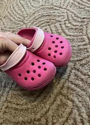 Crocs оригінал рожеві дитячі джибитс