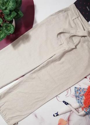 Льняные штаны b.young, 100% лен, размер 14/42 или xl
