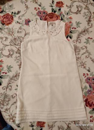 Сукня жіноча ted baker розмір 3 (46-48), колір "офф вайт". невеликий дефект: один гудзик відсутня, ще одна поламана.