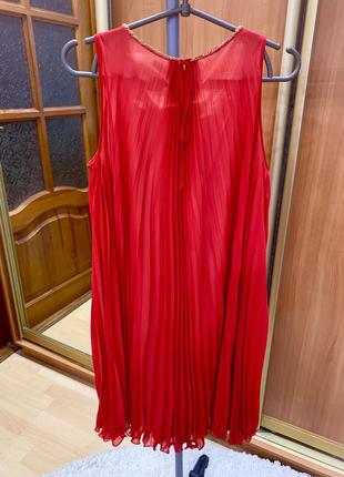 Красивое нарядное новогоднее платье бохо на корпоратив солнцеклеш плиссе с бисером5 фото