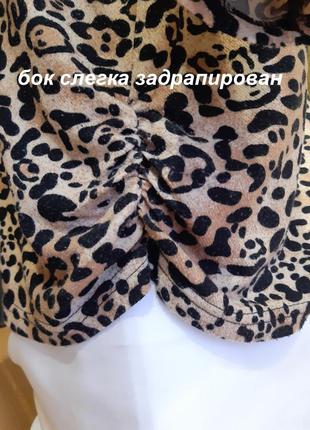 Красивая блуза  с леопардовым принтом, от британского бренда quiz/ англия6 фото