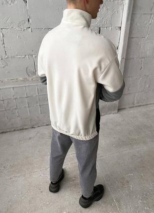 Тёплая плюшевая оверсайз толстовка