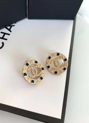Серьги круглые с позолотой