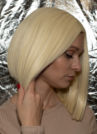 Перука каре блонд1 фото