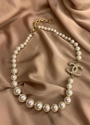 Брендові намисто з перлами майорка2 фото
