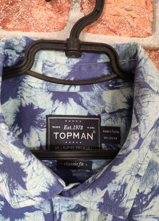 Рубашка с цветочным принтом topman4 фото