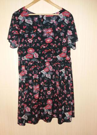 Шикарное платье от asos в цветочный принт 52 размера