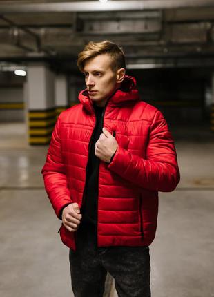 Чоловіча зимова куртка червона ❄️2 фото